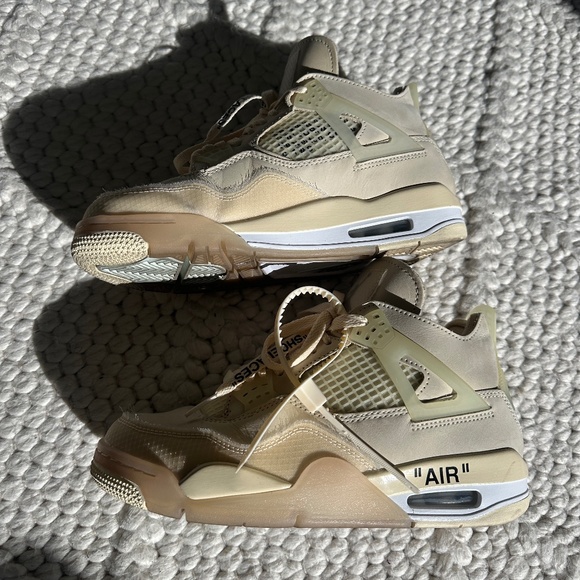 2020 Off-White x Wmns Air Jordan 4 Retro SP 'Sail' - Picture 5 of 8